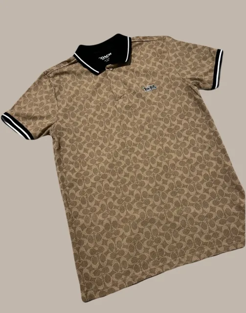 100% COTTON- COACH Polo Shirt!!! Size M $99.00 - PicClick