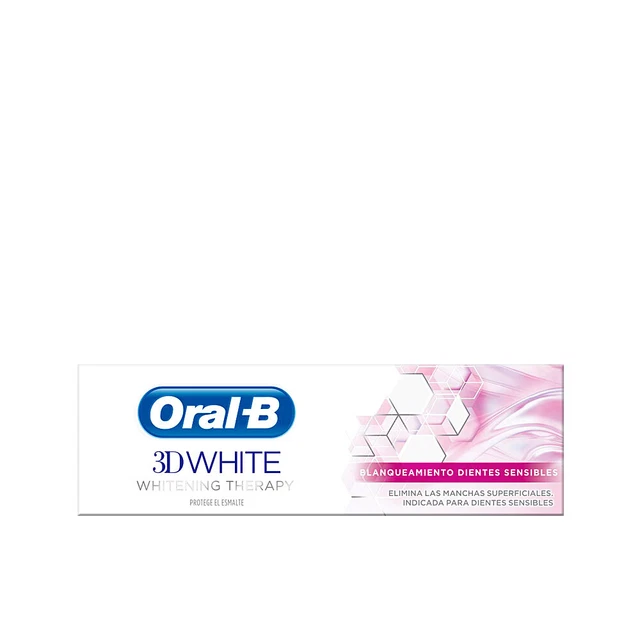 Higiene Oral-b unisex 3D WHITE dientes sensibles pasta dentífrica 75 ml
