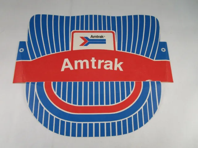 Vintage Original AMTRAK Railroad Conductors Adjustable Paper Hat
