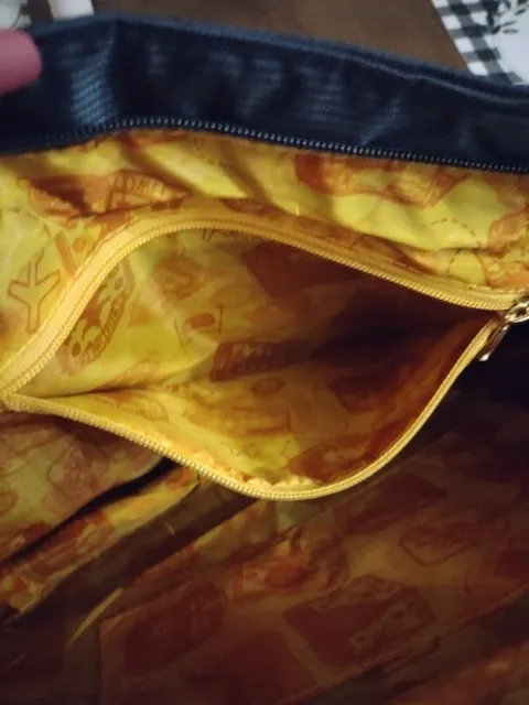 Samantha Brown Croc Skin Embossed Trim Tote Travel Bag Purse Carry On Navy Blue 2
