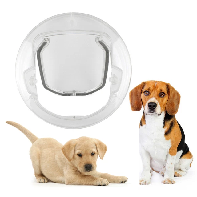 Puerta para gato montada en ventana