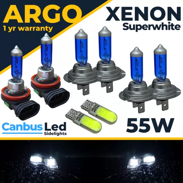 H7 100w Xenon Headlight Bulbs Rainbow White Lamp Light Effect Hid