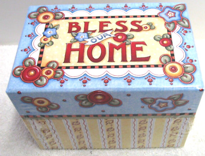 Mary Engelbreit Recipe Box "Bless Our Home" Sealed New
