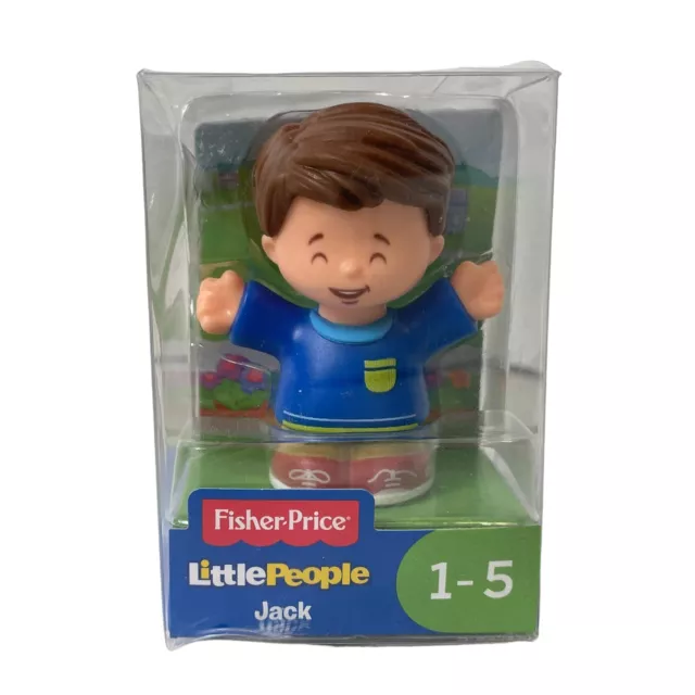 Fisher Price Little People Jack Boy Figure Blue Shirt Ages 1-5 NEW NIB