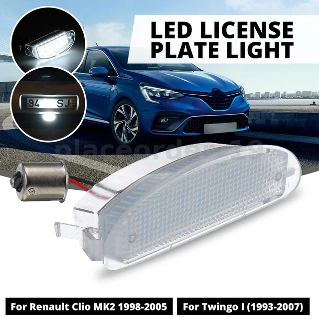 LED LICENSE NUMBER Plate Light For Renault Clio MK2 19982005 Twingo I