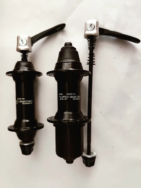 New! Vintage Shimano Deore LX Parallax Hub Set HB-M563/FH-M565 32H MTB w/Skewers New! Vintage Shimano Deore LX Parallax Hub Set HB-M563/FH-M565 32H MTB w/Skewers
