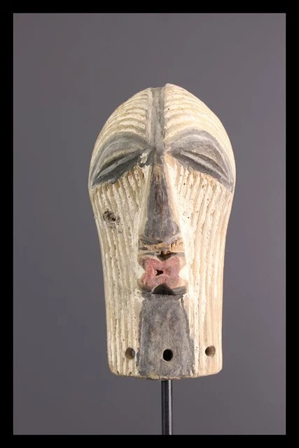 Songye Passport Mask African Tribal Art Africain Africana Afrikanische Kunst **