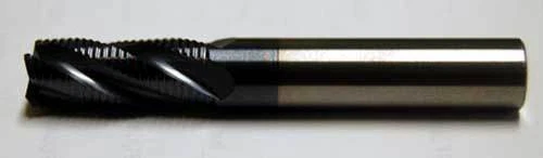 5/8" Carbide ALTiN Fine-Pitch Roughing End Mill-Hardened Steels,Titanium,Inconel