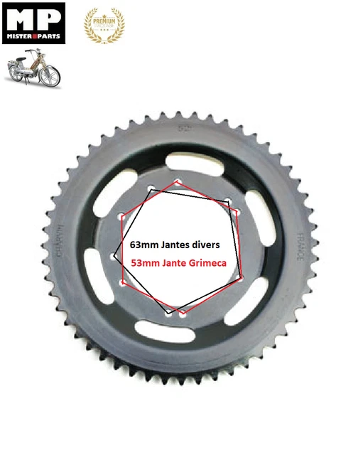 Couronne de transmission Charvin pour Peugeot 103 42 dts P415 94