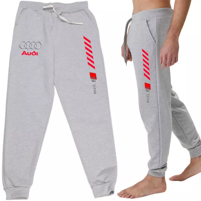 Pantalone Tuta Uomo Abbigliamento Audi S Line Sportivo Automotive Moto Rally