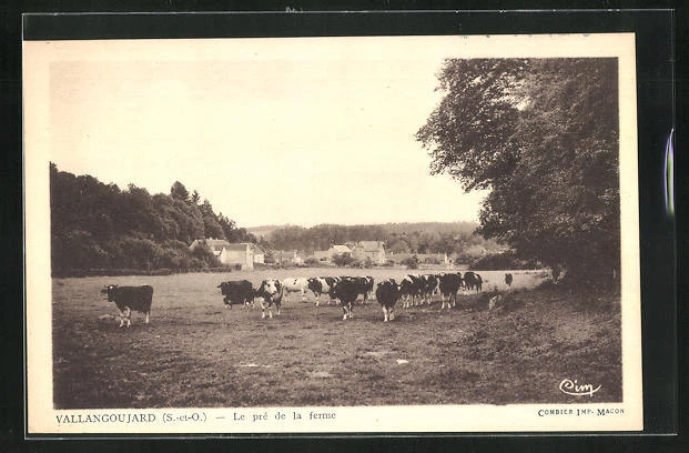 CPA Vallangoujard, Le prè de la ferme