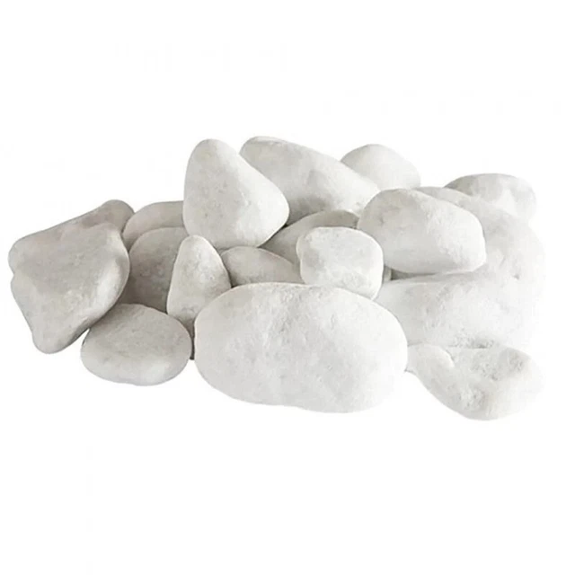 Set 24 Pietre Decorative per Camino Bioetanolo Bianche Decorazioni Biocamini