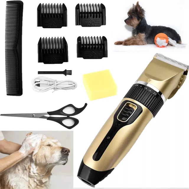 Clippers Cordless Pet Dog Clipper Hair Shaver Grooming Trimmer Kit