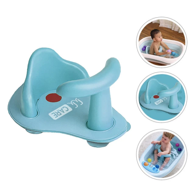 Kinderbadesitz PVC Kinder Duschstuhl Baby-Dusche-Hocker Blue
