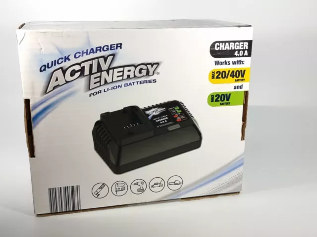 Activ Energy Battery Charger  Li-Ion 4.0A For 20/40V Batteries - Ferrex Tools 2