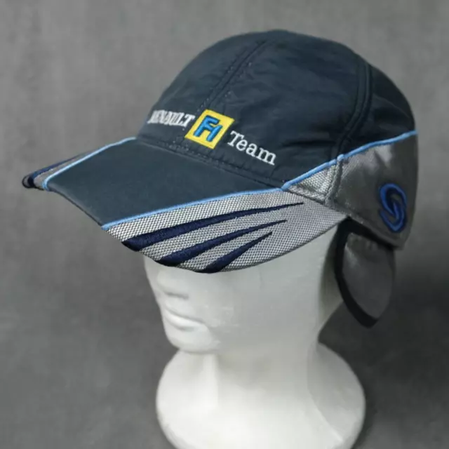 Renault F1 Team Hat Cap Grey Logo Strapback Ear Flaps Racing Auto Car