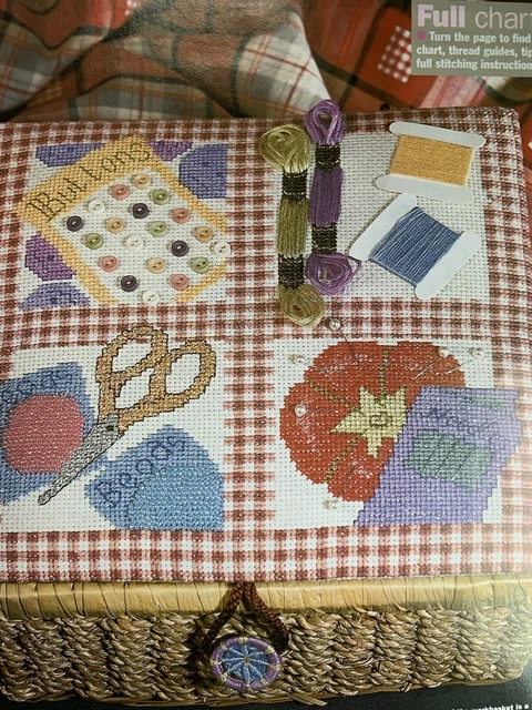 Stitcher’s Workbox Design Sampler Vintage Cross stitch chart