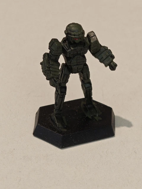 OLDER BATTLETECH COMMANDO Miniature with Cards From Catalyst Game Labs ...