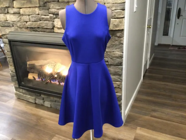 Milly woman's size 8 sleeveless Electric Blue, flawless dress.