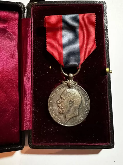 Vintage King George V Named For Service Medal