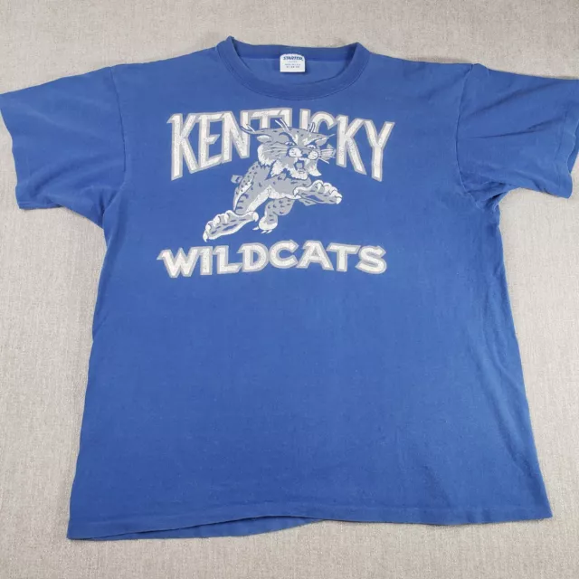 Kentucky Wildcats T Shirt Vintage 90s NCAA Mens Blue Starter Size XL USA Made