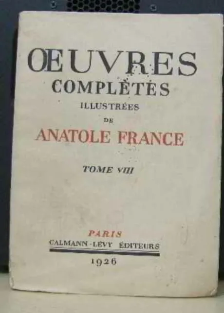 Oeuvres complètes illustrées tome IX | France Anatole | Etat correct
