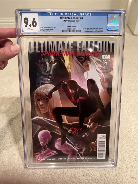 Ultimate Fallout 4 CGC 9.6 WHITE pages 1:25 Djurdjevic VARIANT Miles Morales 1st