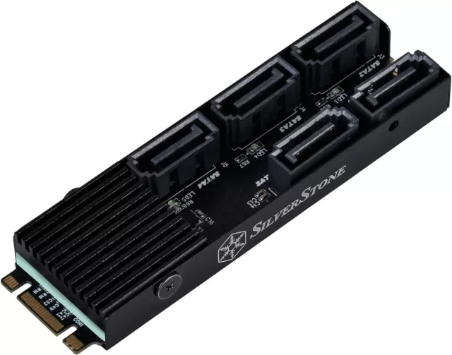 SilverStone Technology SST ECS07 5 Port SATA 6Gb/s Speichererweiterungskarte