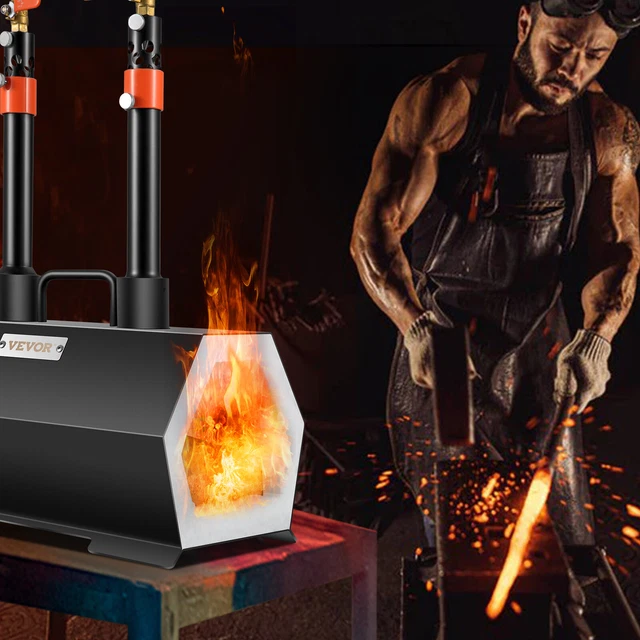 Four De Forge à Gaz Propane Avec 3 Brûleurs - Pour Forgeron, Maréchal-ferrant, Travail Du Métal - Marque E-cowlboy