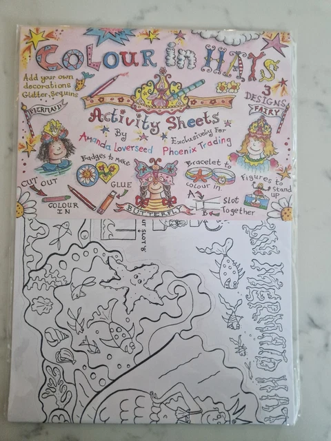 Christmas Colour In Hats Activity Sheets