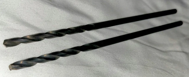 3/16" Aircraft Extension Drill Bit (.1875) Oxide Finish 135 Split Point (2 PACK)