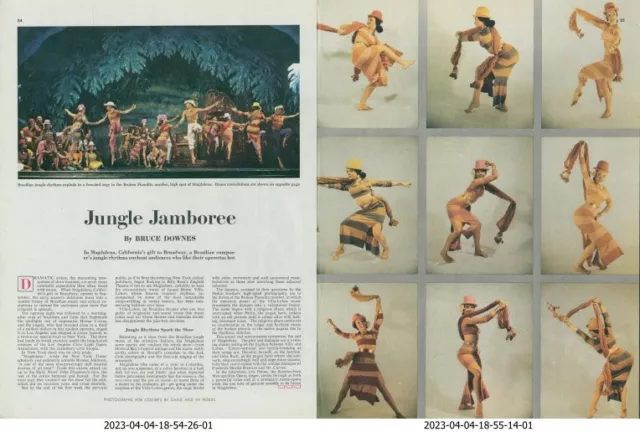 1948 Magdalena Brazilian Rhythms Dance Broadway Show Vintage Print Story C12