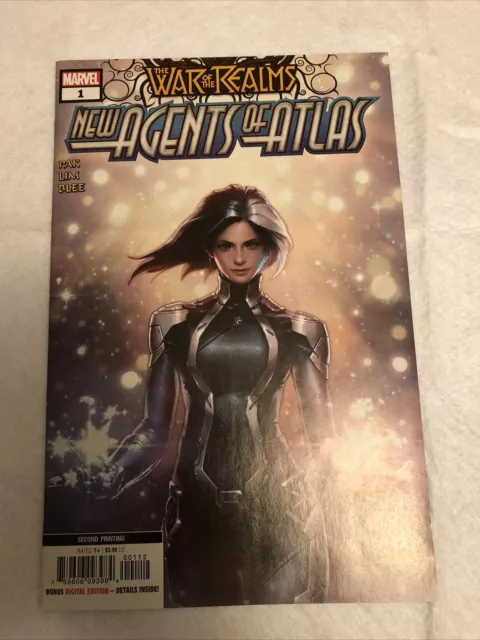 War of the Realms: New Agents of Atlas #1 2nd print/ 1st app Luna Aero Snow Wave