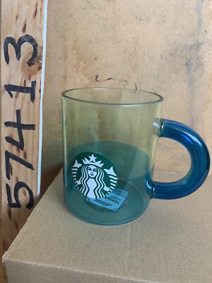 starbucks green glass mug 2021