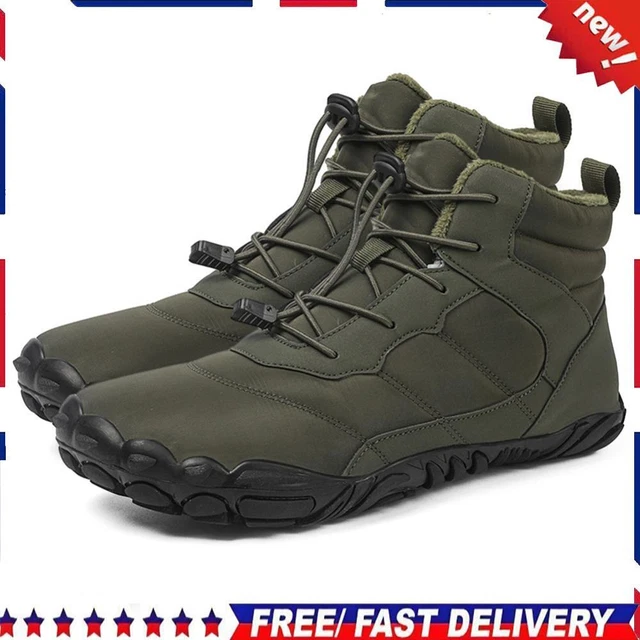 MEN WINTER BOOTIES Waterproof Hiking Shoes NonSlip Plus Lining for