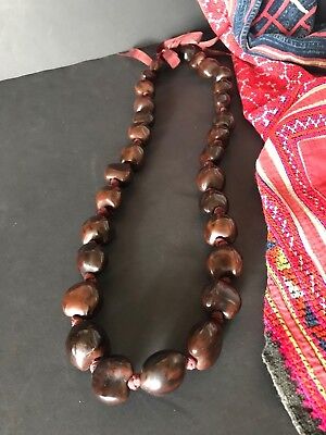 Old Hawaiian Seed Necklace …beautiful accent piece