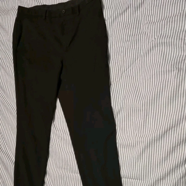 MENS F F TESCO Black Trousers Size 32w33L 4.50 PicClick UK