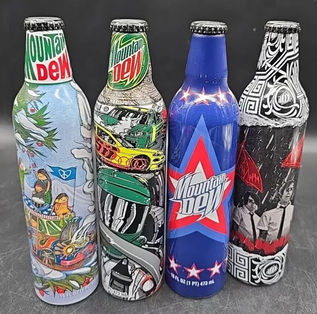 Mountain Dew Green Label Art Lot of 4 NEW SEALED