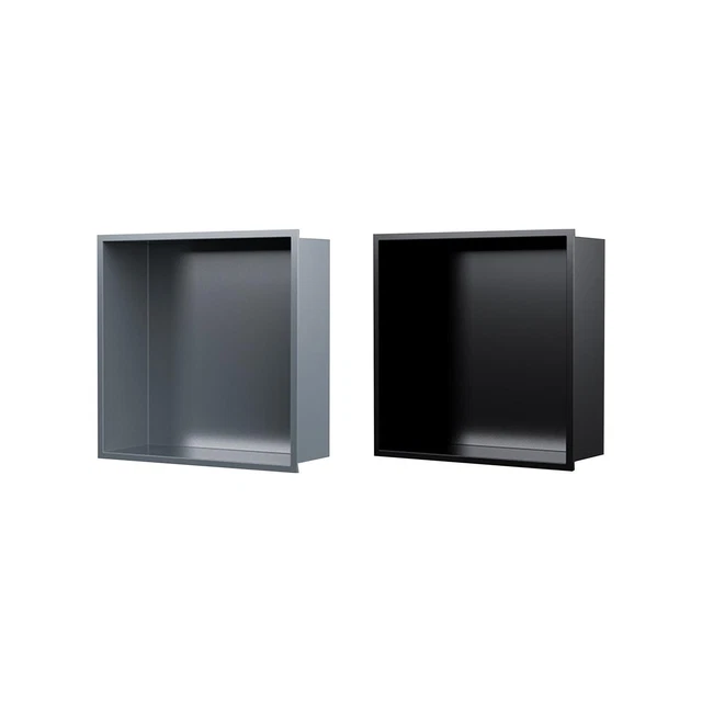 Inserto de nicho de pared, armario de pared, estante cuadrado de baño, baño