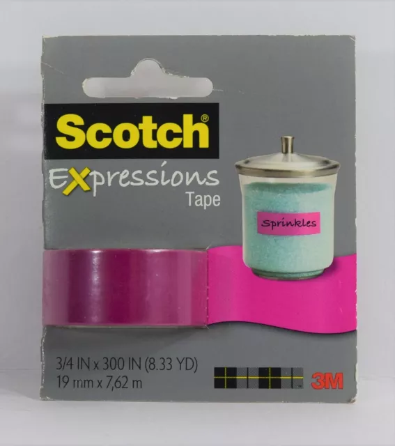 Scotch Expressions Band in Pink 19 mm x 7,62 m (3/4"" x 300"") x 5 Rollen BRANDNEU 2