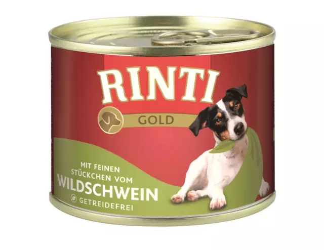 Rinti Or Sanglier 12x 185g Nourriture Humide Feuchtnahrung Nourriture pour Chien