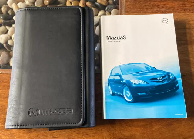 MAZDA 3 OWNERS MANUAL HANDBOOK  & FOLDER WALLET BOOK PACK MAZDA3 Mk1 2006-2008