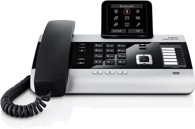 Gigaset DX800A All-In-One DECT-Telefon ISDN VOIP LAN für 6 Geräte Bluetooth AB