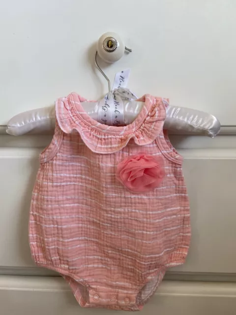 Chick pea organic baby girl rompers size 0-3 months. Worn just once very pretty