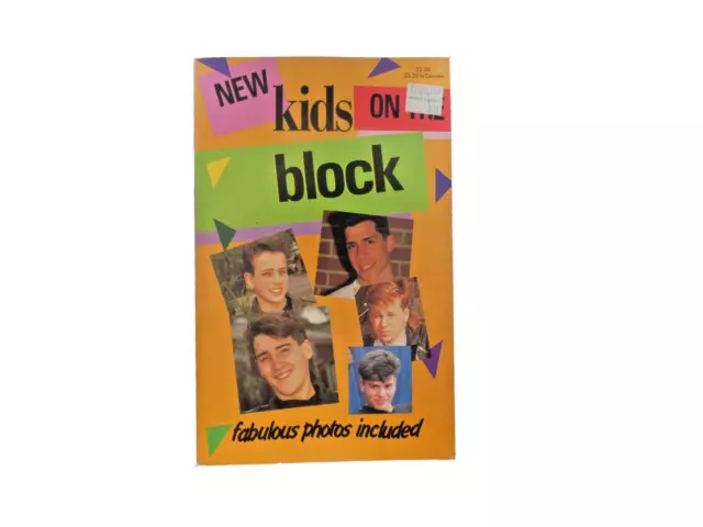 New Kids On The Block Paperback Unauthorized Biography w/Photos Vtg  NKOTB 1989