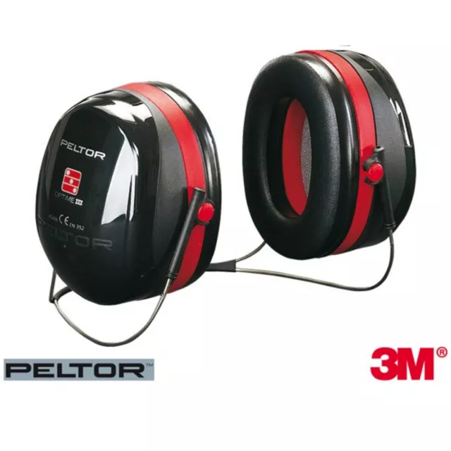 3M Protection Bruit Peltor Optime 3 Casque Tour de Cou Capsule Auditive