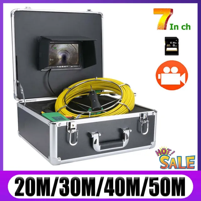 17mm Industrial Pipe Sewer Inspection Video 1000 TVL Camera with 8Pcs LED Lights