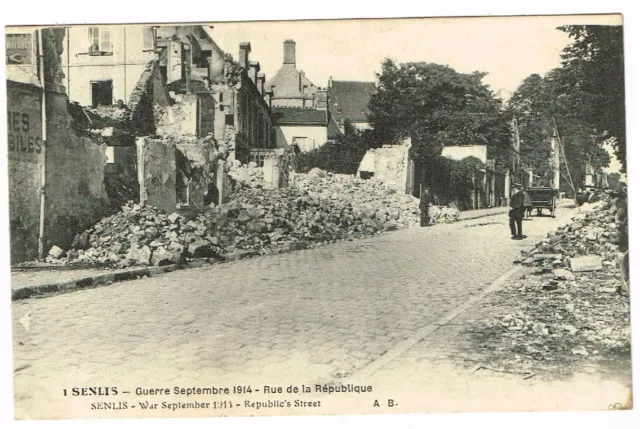 60 Cpa Senlis Guerre Septembre 1914 Rue De La Republique