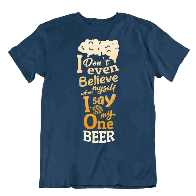 Credo nella birra TSHIRT Maglietta Divertente bere Broma Tee Comics T-Shirt
