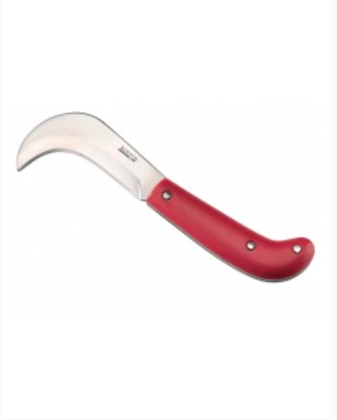 AUSONIA Coltello Da Innesto Lama In Carbonio – Manico Finto Corno – 15 Cm – Made In Italy
